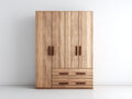 Armoire-Bois-160x50x200 cm-Bois clair-Style naturel