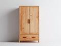Armoire-Bois-115x50x190 cm-Pin naturel-Style rustique