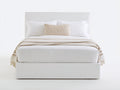 Lit double-Tissu-Mousse-Bois-208 x 168 x 112 cm-Blanc-Style contemporain